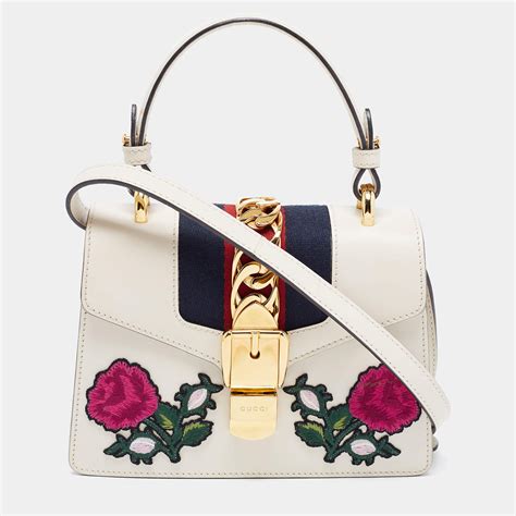 gucci sylvie mini ebay|gucci mini sylvie top handle.